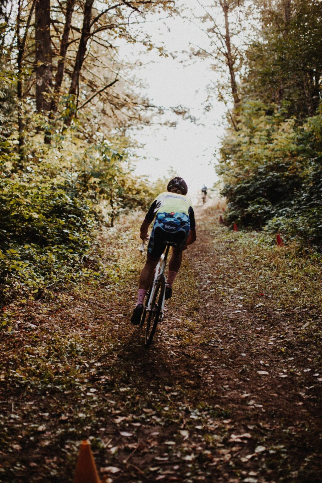 Man riding a bicycle