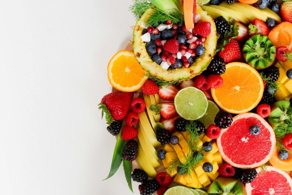 Assorted sliced fruits
