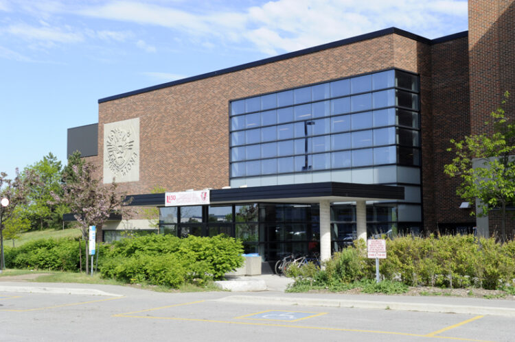 Photo of building and parking lot