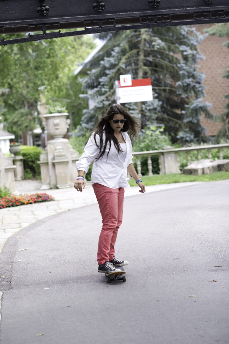 Person on a skateboard