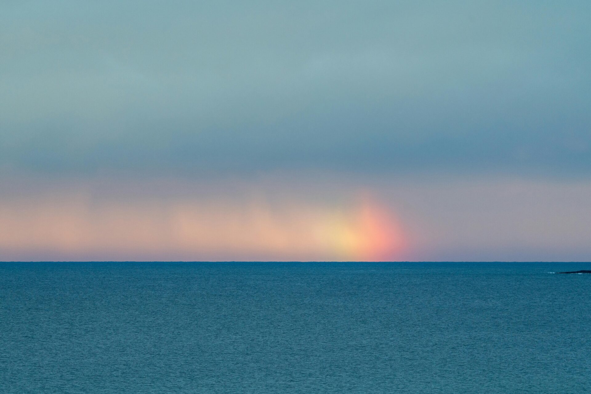 Light effect over the sea