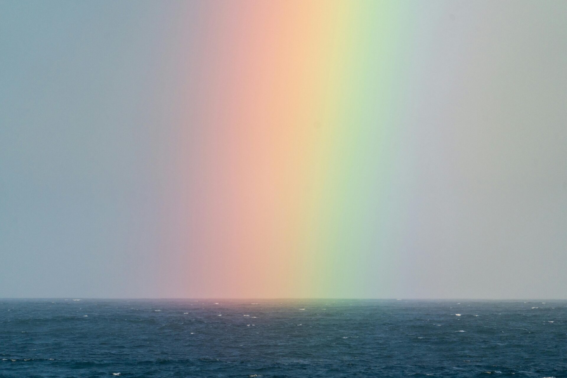 Rainbow over the sea