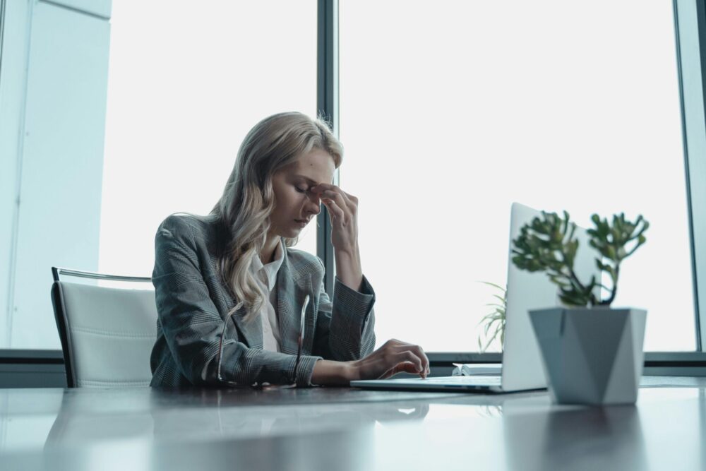 Women stressed at work