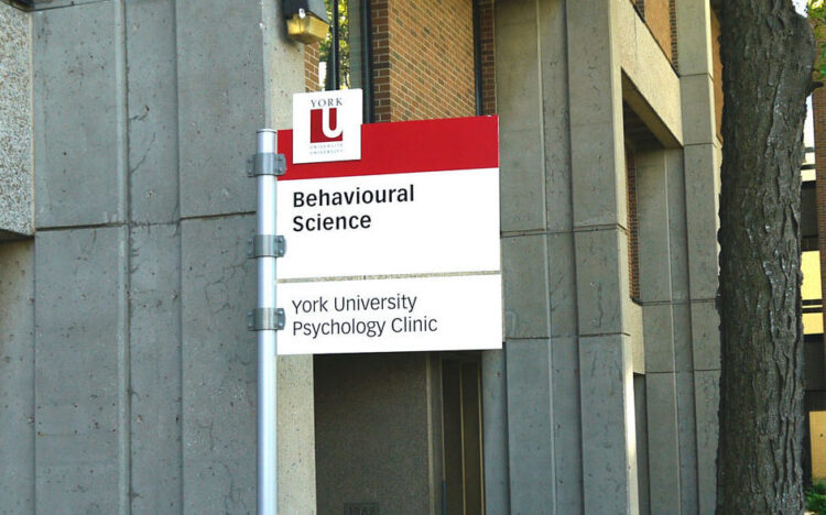 York University Psychology Clinic sign