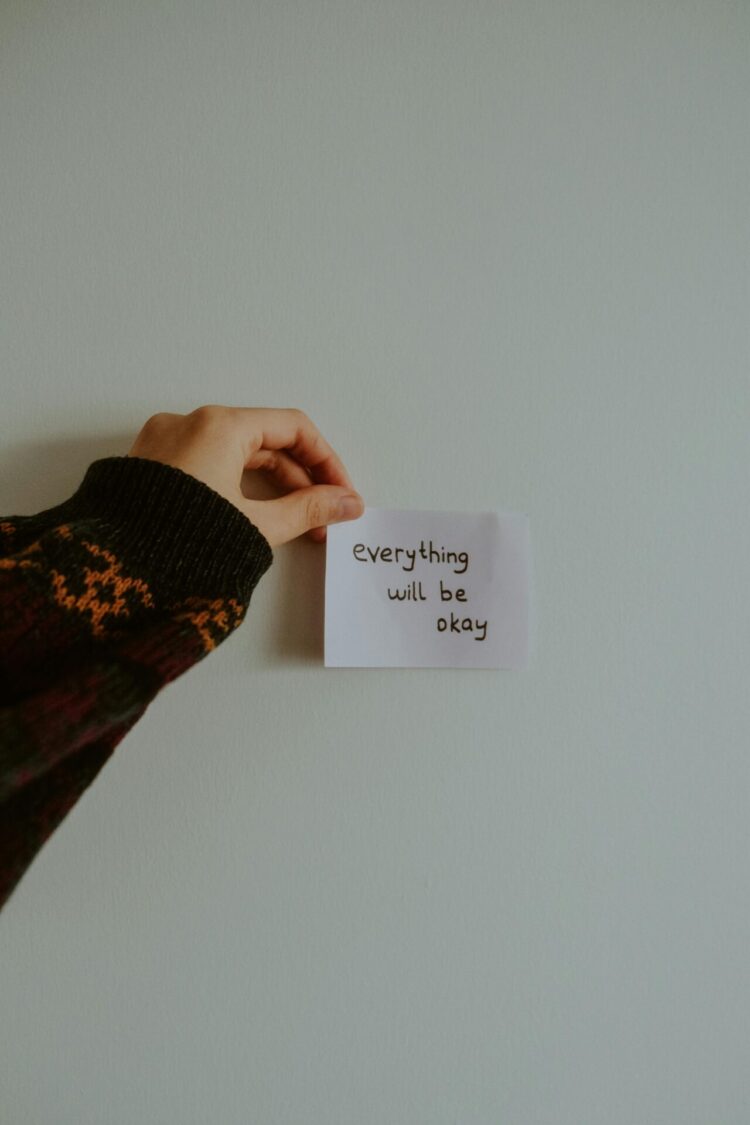 everything will be okay on a sticky note